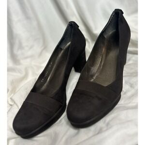 Stuart Weitzman Women's Chocolate Suede Heels‎ Size 8 Medium